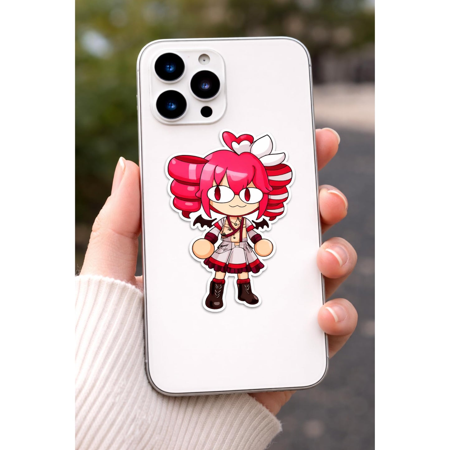 Kasane Teto Stickers 3 Inch 3 Pack Cute Chibi Anime Character Vinyl Decals