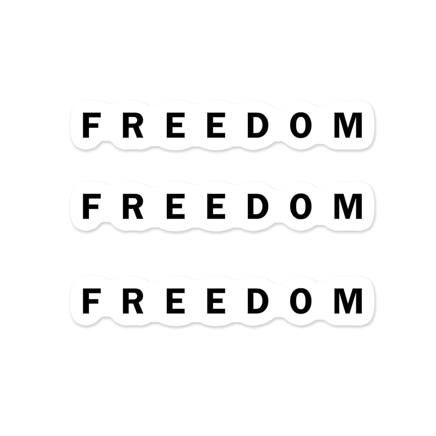 3 Pack Freedom Stickers – 3 Inch Die-Cut Vinyl Decals – Patriotic, Inspirational, Political, Laptop & More! Charlie Kirk Memorial Sticker