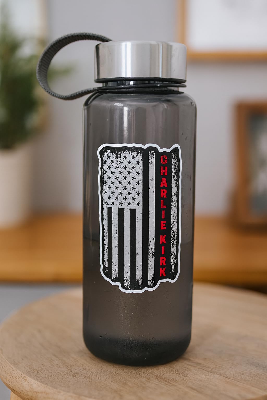 Patriotic Die-Cut Vinyl Sticker, American Flag Design, Charlie Kirk Memorial Sticker. 5 inch