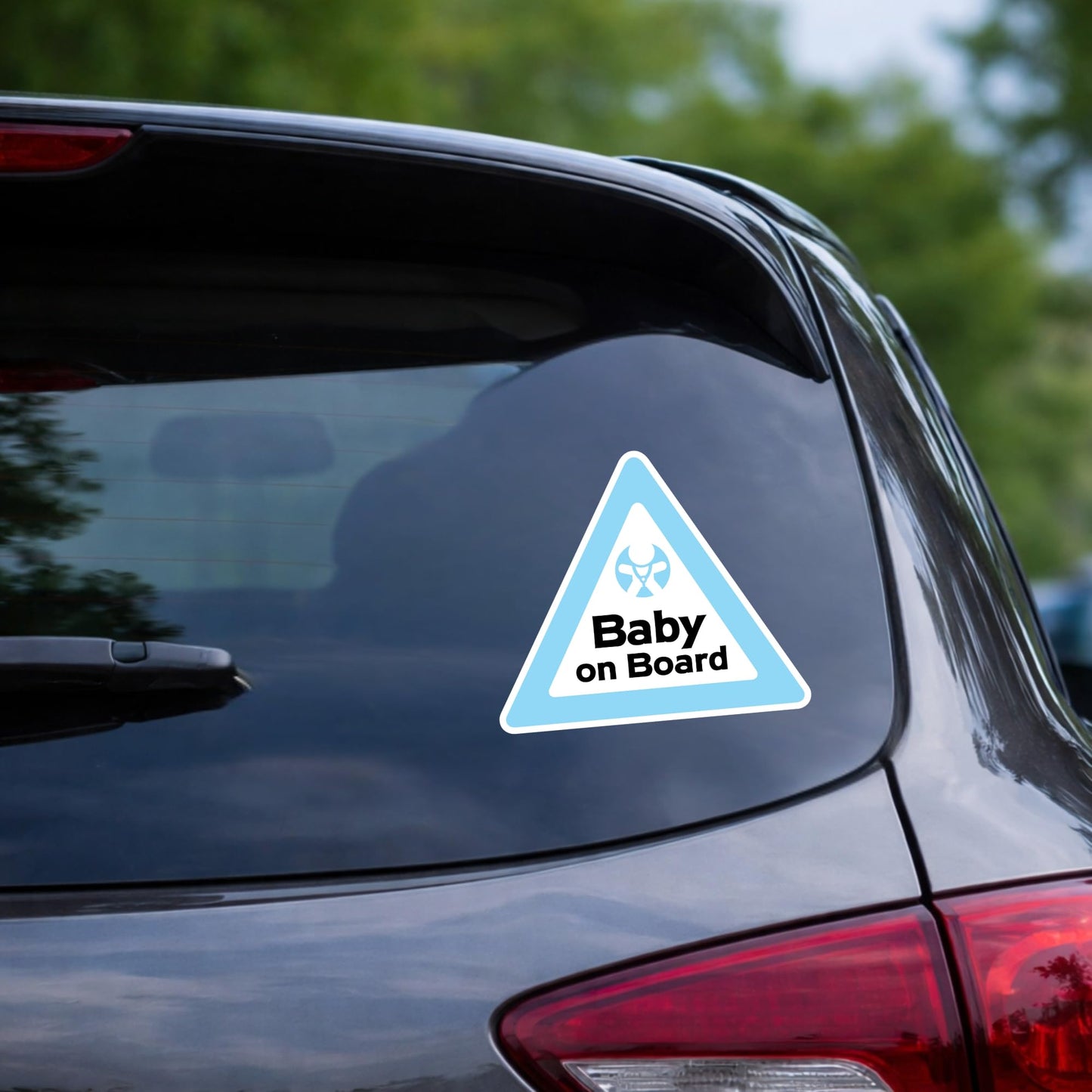 Baby on Board Sticker, 6 Inch Vinyl Decal, High Visibility, Car Window Safety, 6 Pack