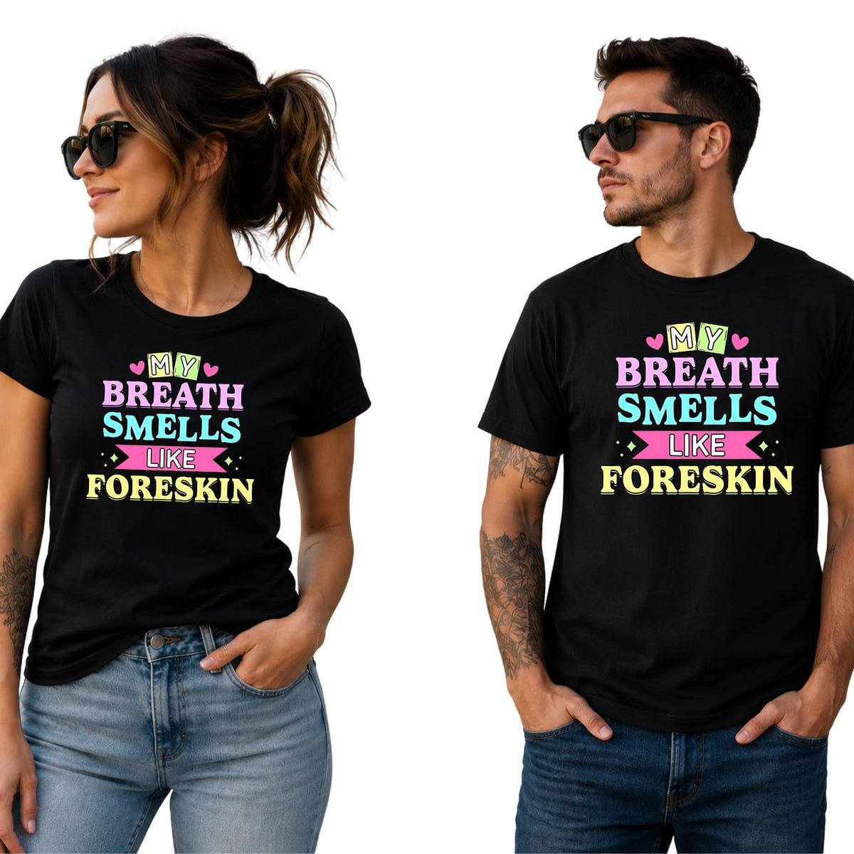 My Breath Smells Like Foreskin Shirt, Offensive Adult Humor Tee, Crude Funny Black Graphic T Shirt, Inappropriate Gag Gift Shirt