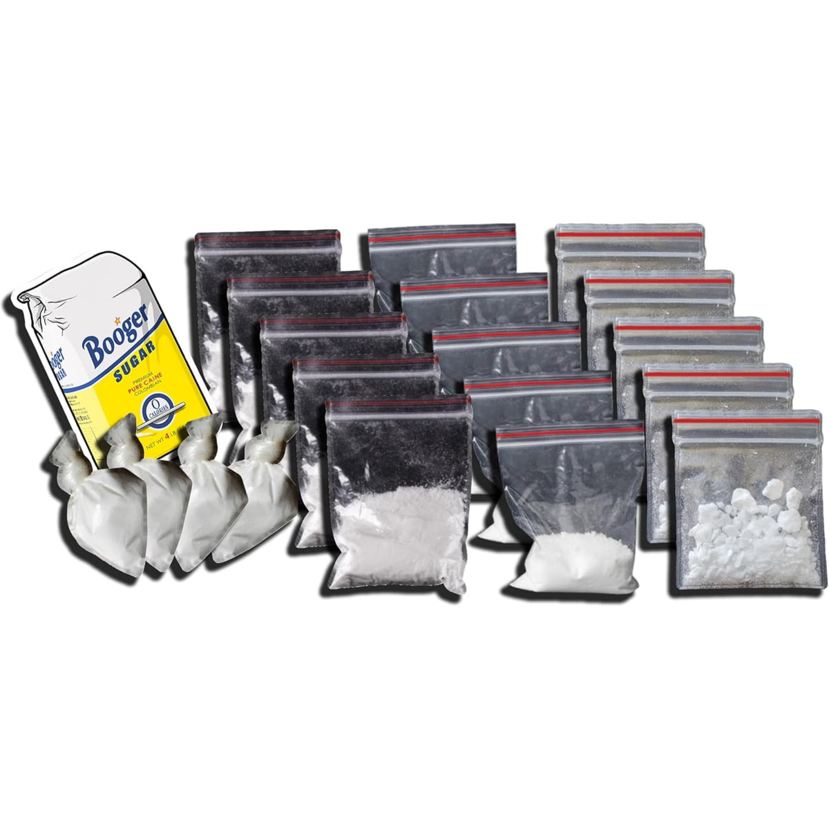 RockPaperStikrz 20 Piece Fake Coke Bag Prank Sticker Kit