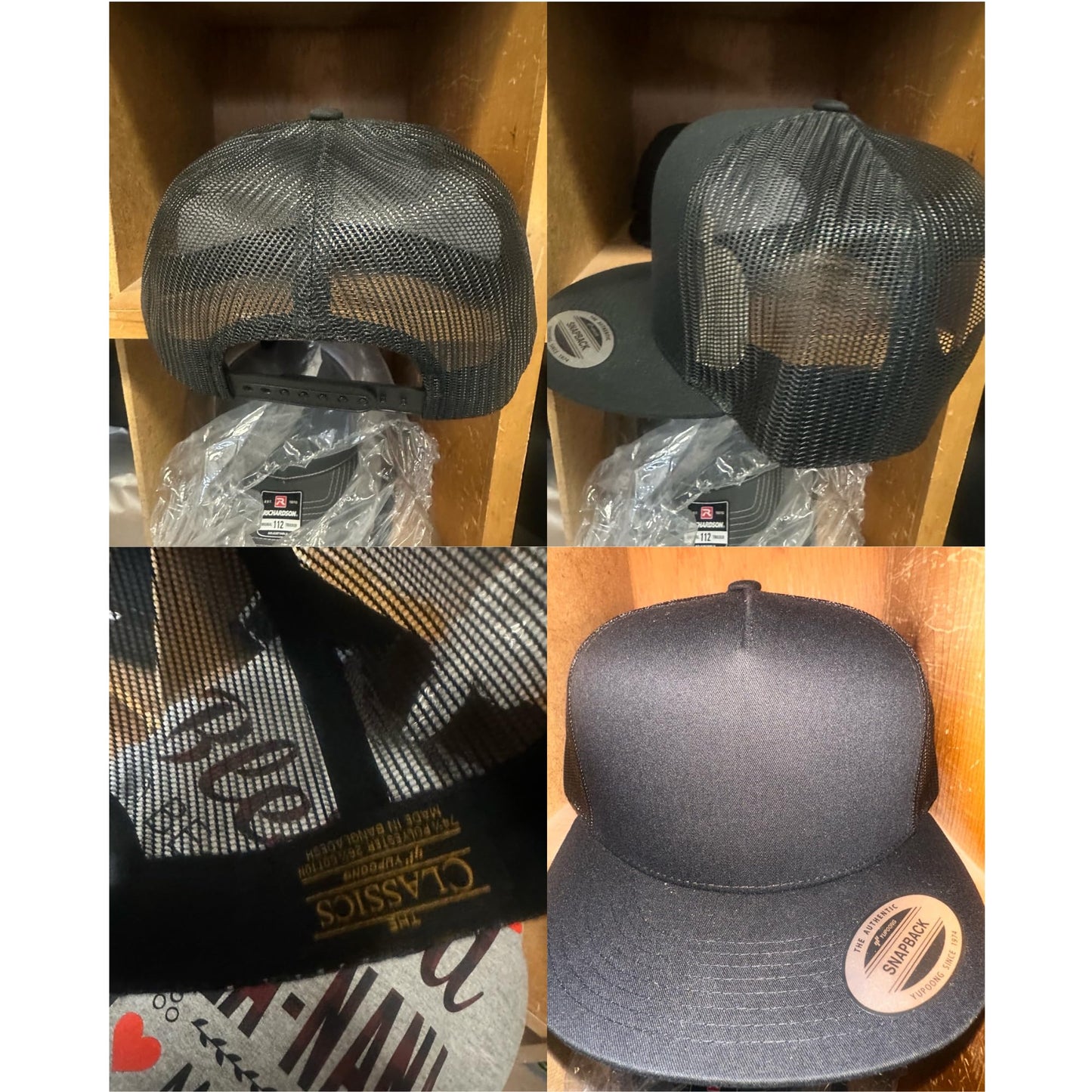 Black Trucker Snapback Hat with Ramen Time! Anime Graphic, Mesh Back, Structured Fit, Adjustable Closure