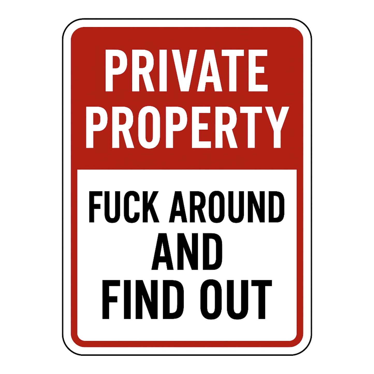 Private Property Vinyl Sticker Decal, 10 Inch, No Trespassing Warning, Outdoor, 9 Designs