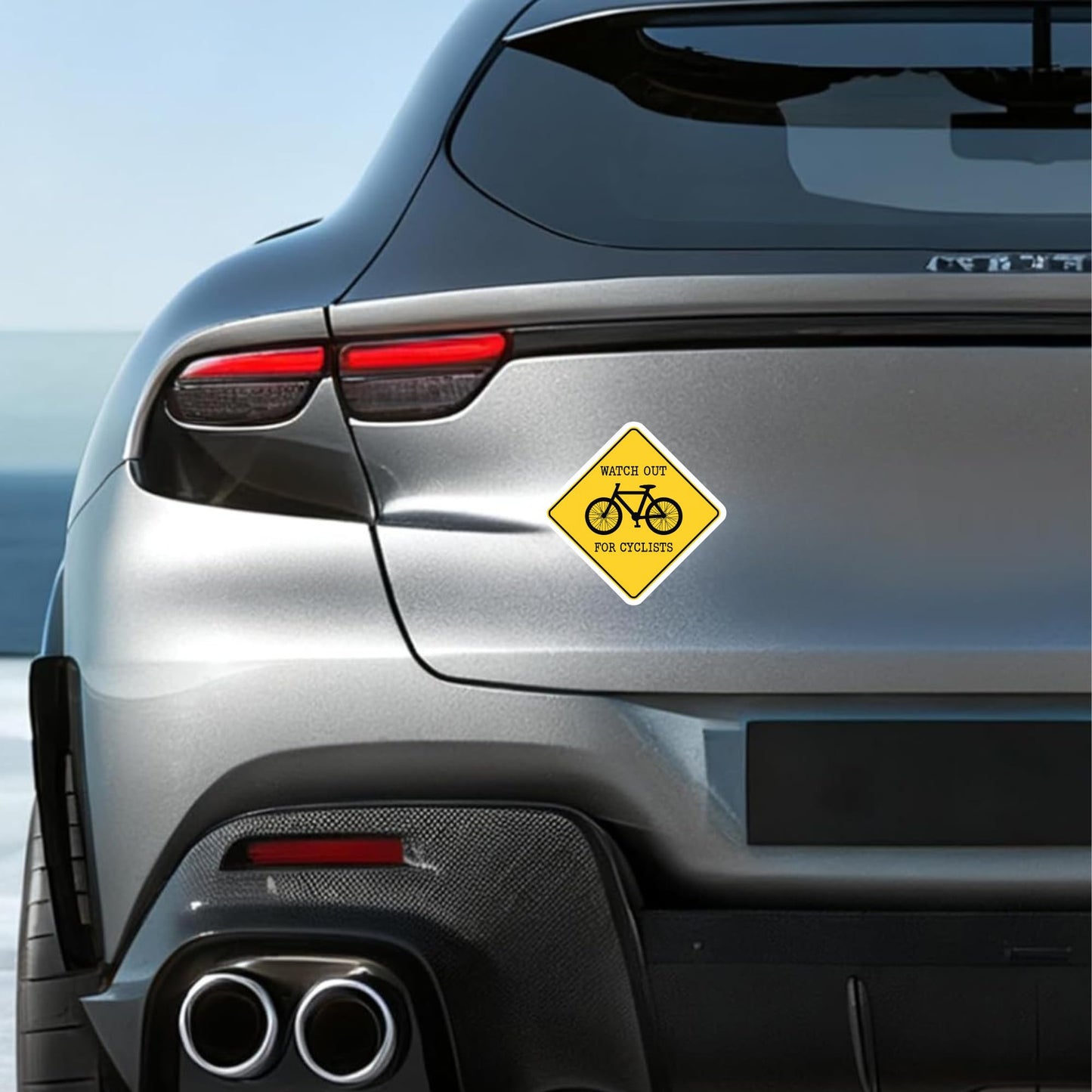 Look for Cyclists UV-Resistant Vinyl Decal – Car Window, Helmet, or Bumper Sticker 5"