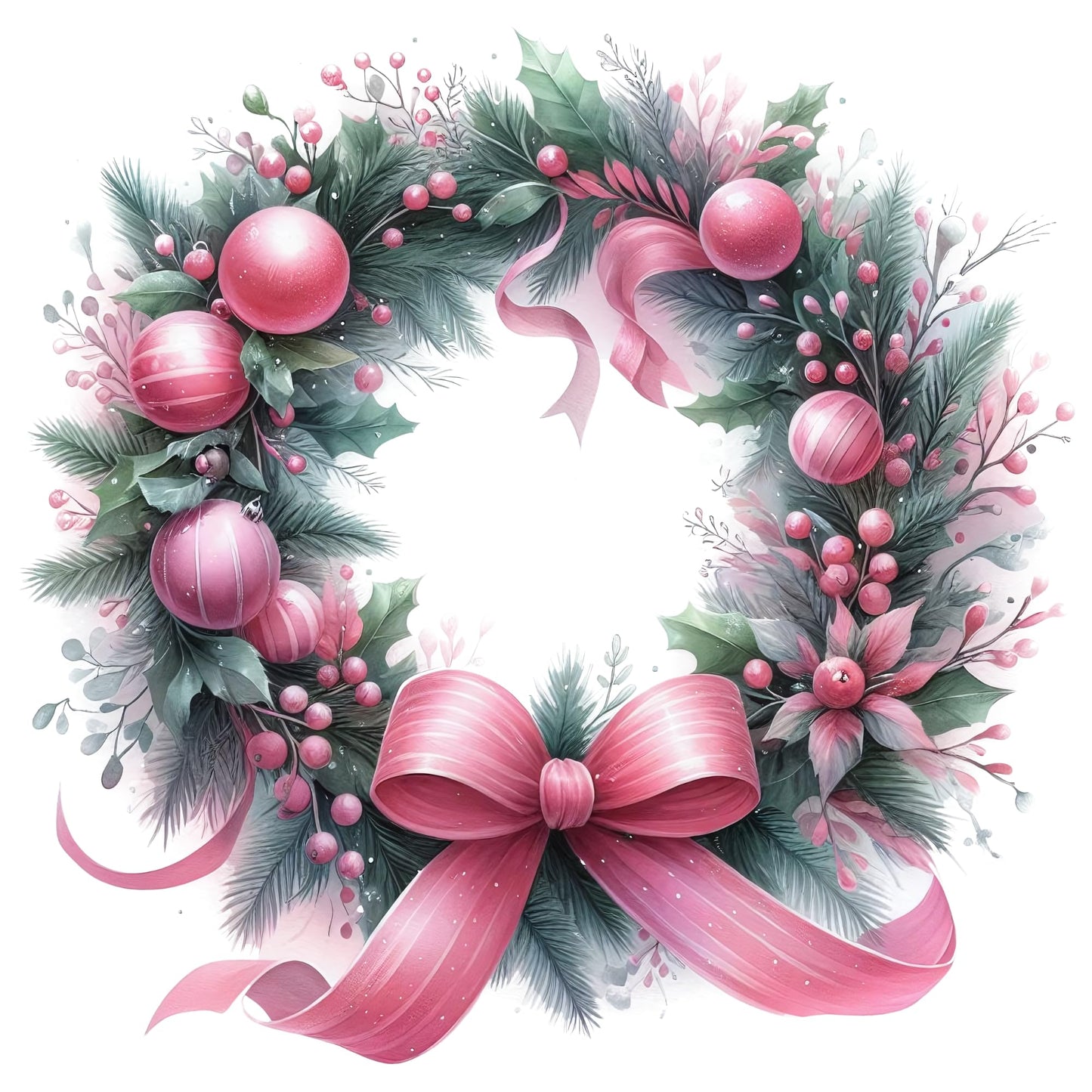 Make It A Pink Christmas – Custom Wall or Window Vinyl Decal, Removable, No Residue, Personalized Holiday Sticker for Home Decor & Gifts