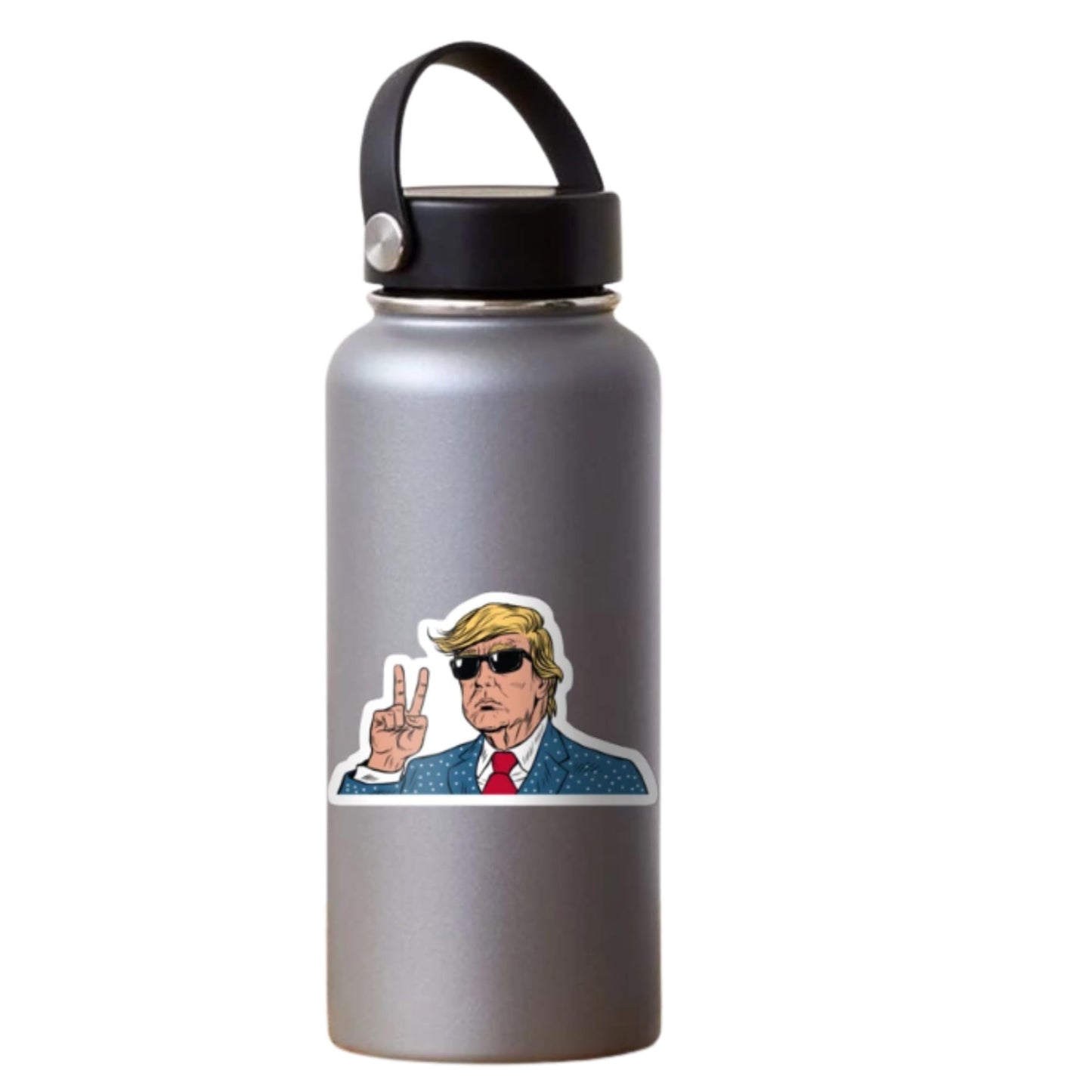 Trump Peace Sign Sticker - 3" x 5.5" Glossy Vinyl Decal Sticker Perfect for Laptops, Tumblers, Water Bottles, Bumpers & More!