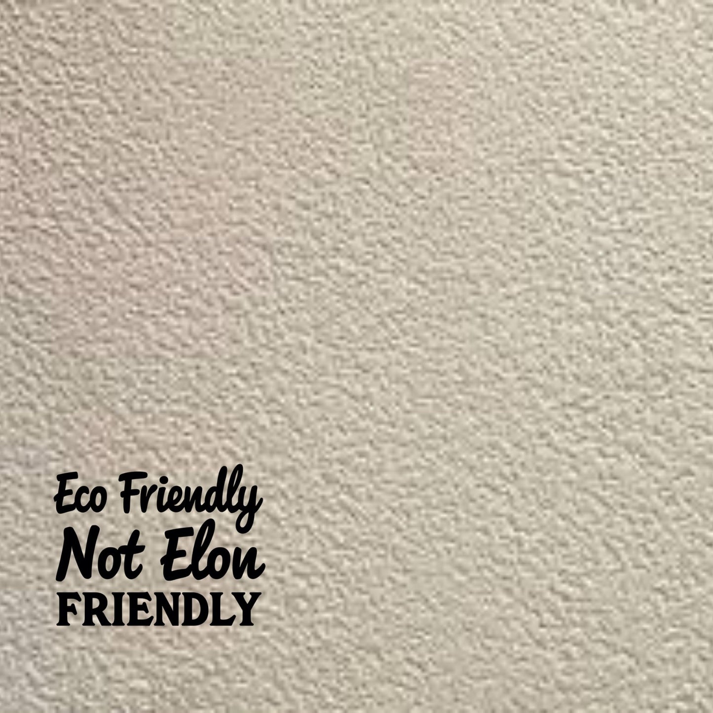 Eco Friendly Not Elon Friendly Vinyl Decal, Black Matte Finish, Anti Elon Car Window Decal Or Bumper Sticker 5.5 x 4.2 inches