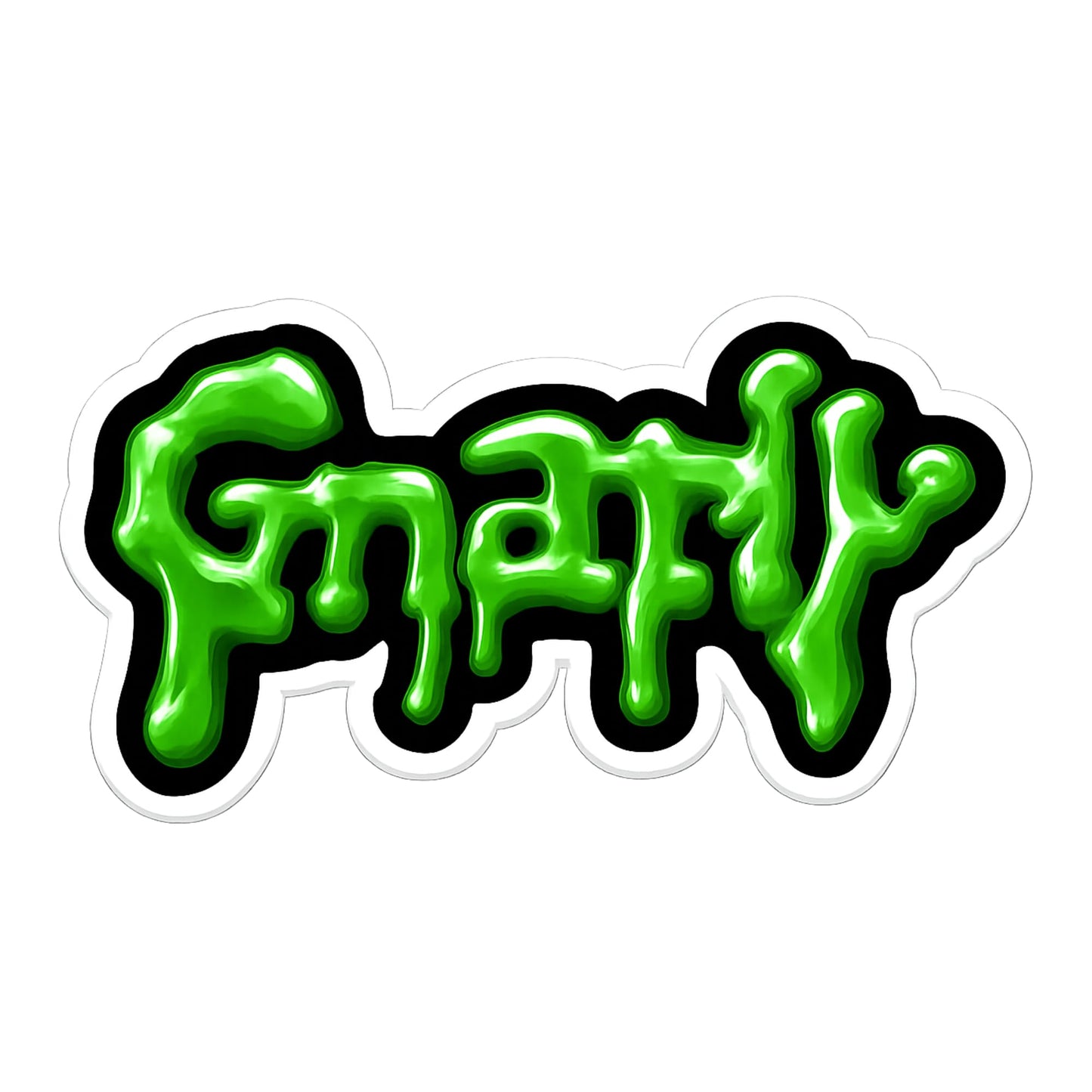 Gnarly Vinyl Sticker Pack, 3 Drip Style Designs, Colorful Decals, Glossy Rainbow, Neon Green Slime, Pastel Melt Aesthetic for Laptop, Water Bottle, Skateboard