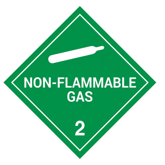 Flammable Gas 2 Hazard Placard – 10.75” DOT-Style Safety Label – Premium Cast Vinyl, UV Laminated, Waterproof Industrial Transport & Warehouse Sticker (Single)