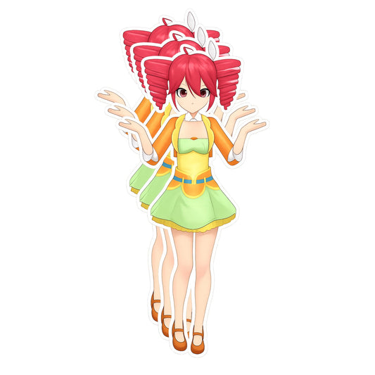 Kasane Teto Anime Sticker 3 Inch Cute Character Vinyl Decal for Phone Laptop Notebook