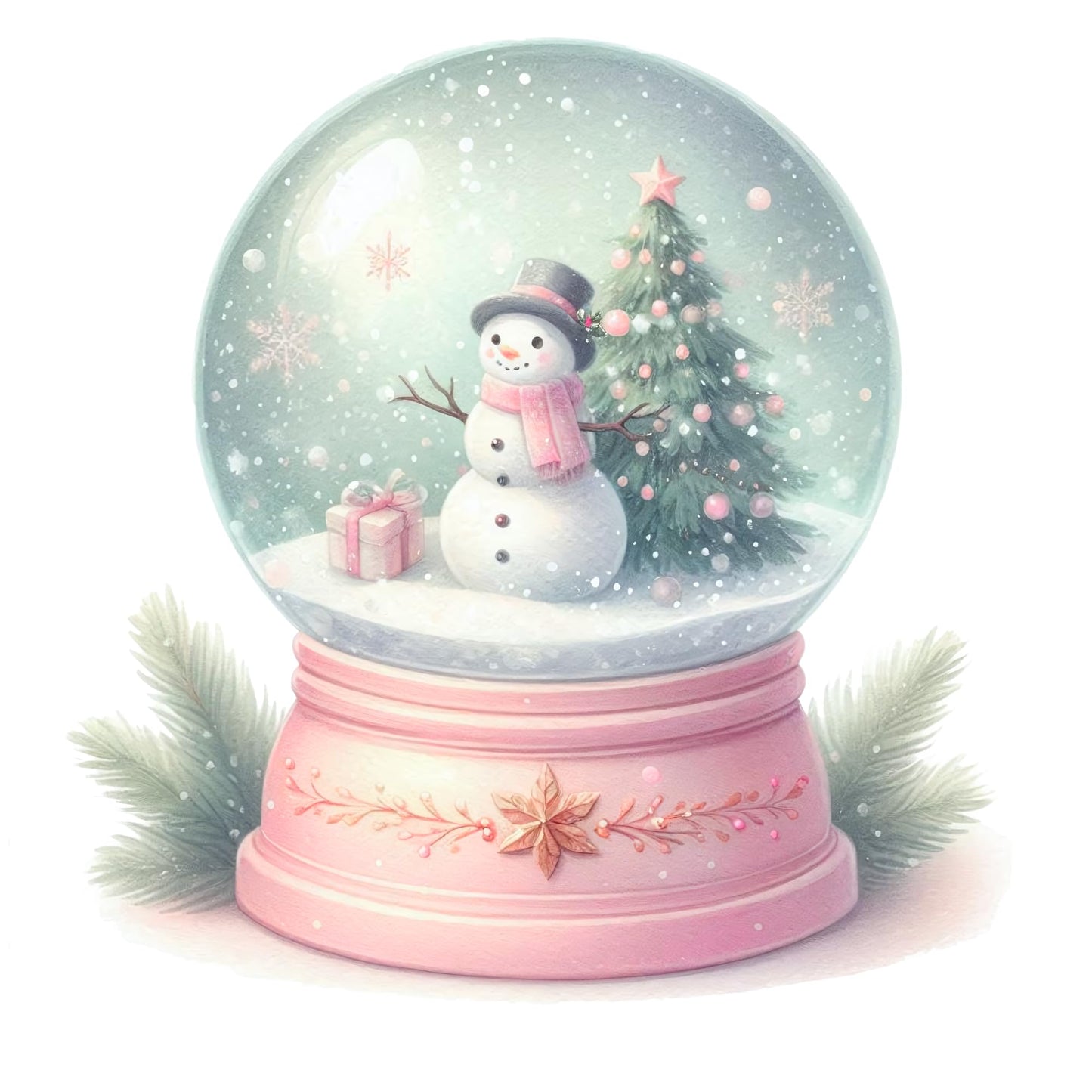 Make It A Pink Christmas – Custom Wall or Window Vinyl Decal, Removable, No Residue, Personalized Holiday Sticker for Home Decor & Gifts