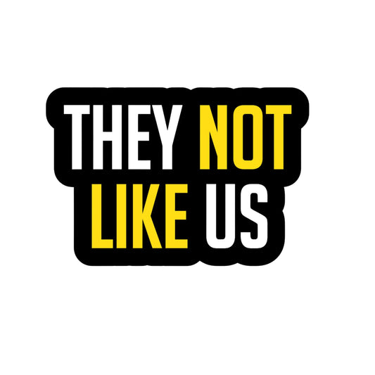 They not Like us Vinyl Sticker, Rad Hiphop Design, They Not Like Us Quote by PaperRockStickrz