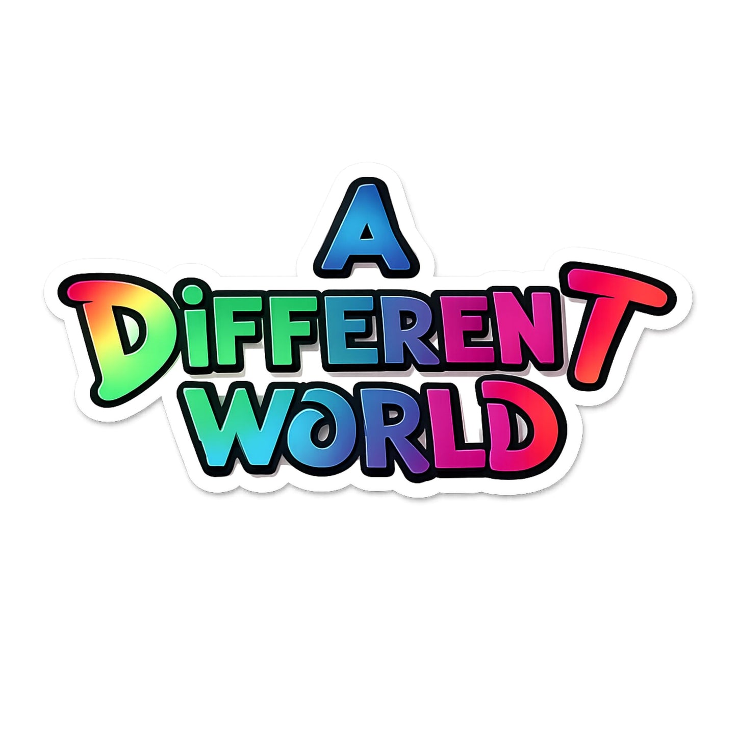 A Different World Sticker Pack 3 Inch Vinyl Stickers 3 Pack Waterproof Aesthetic Decals