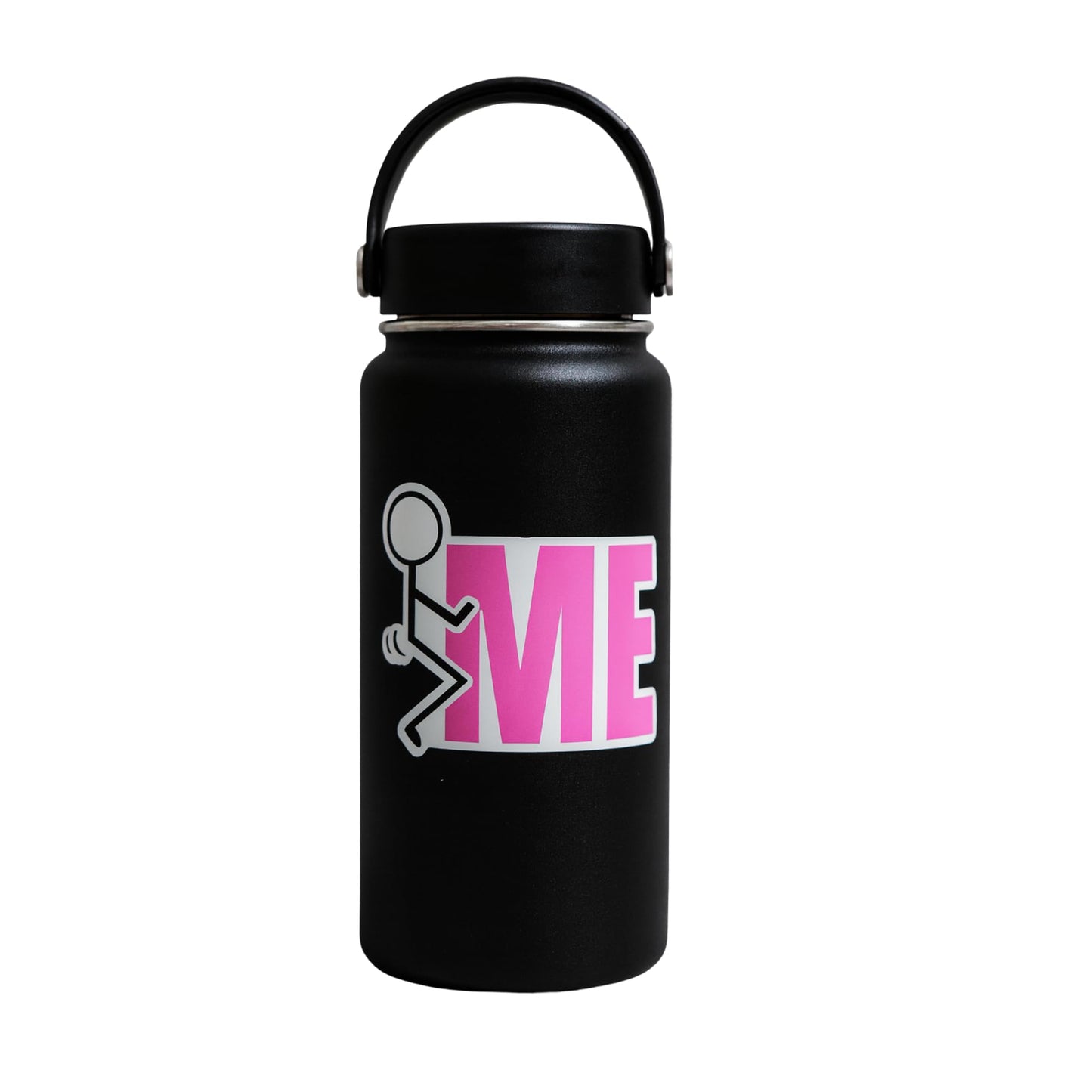 Fuck ME Meme Sticker, 5 Inch Vinyl Decal, Bold Pink Lettering, UV Resistant, Waterproof for Laptops Cars Water Bottles