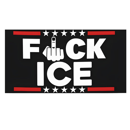 Fuck ICE Vinyl Sticker, Anti ICE Decal, Weatherproof, for Car Bumper, Laptop, Phone, Water Bottle, Matte or Gloss