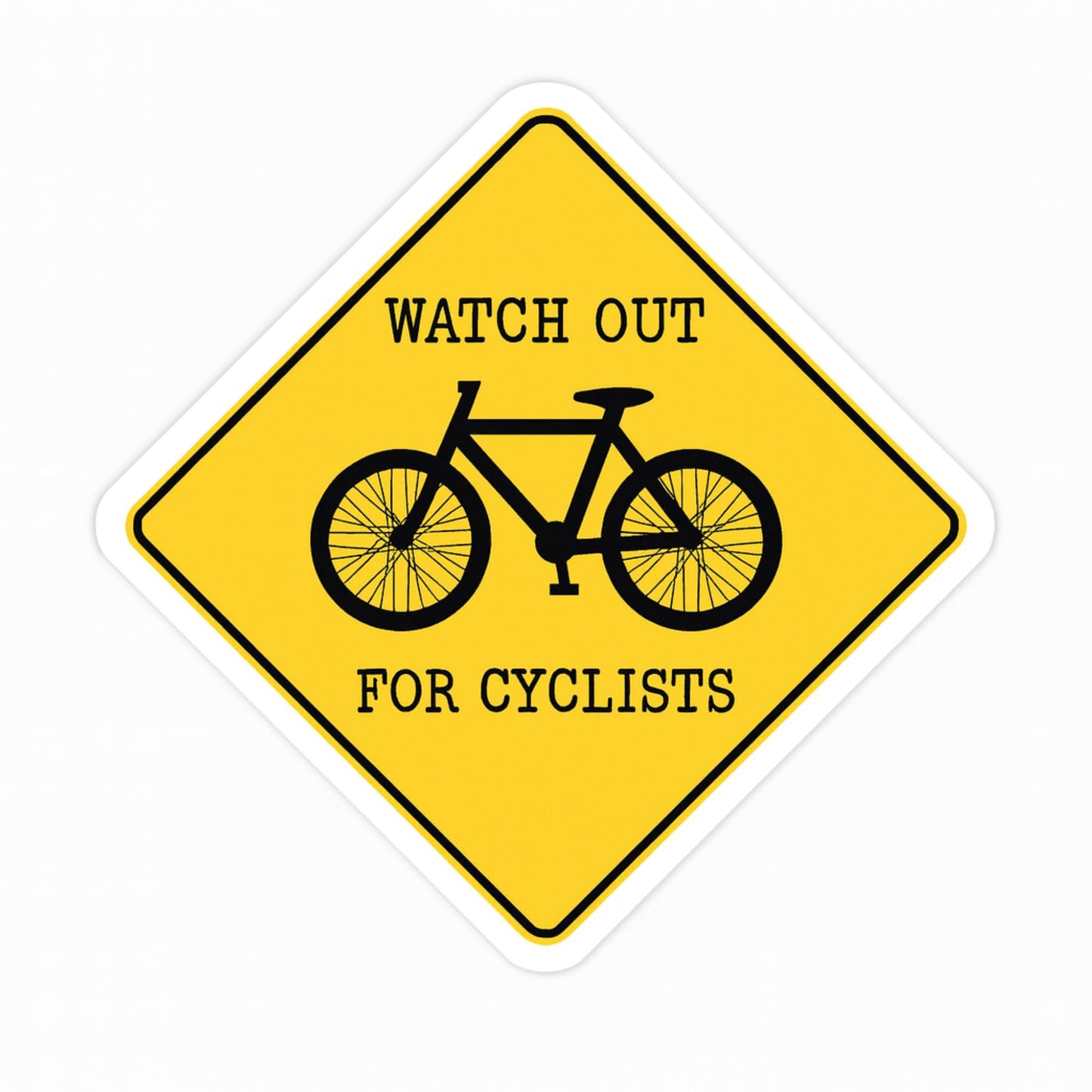 Look for Cyclists UV-Resistant Vinyl Decal – Car Window, Helmet, or Bumper Sticker 5"