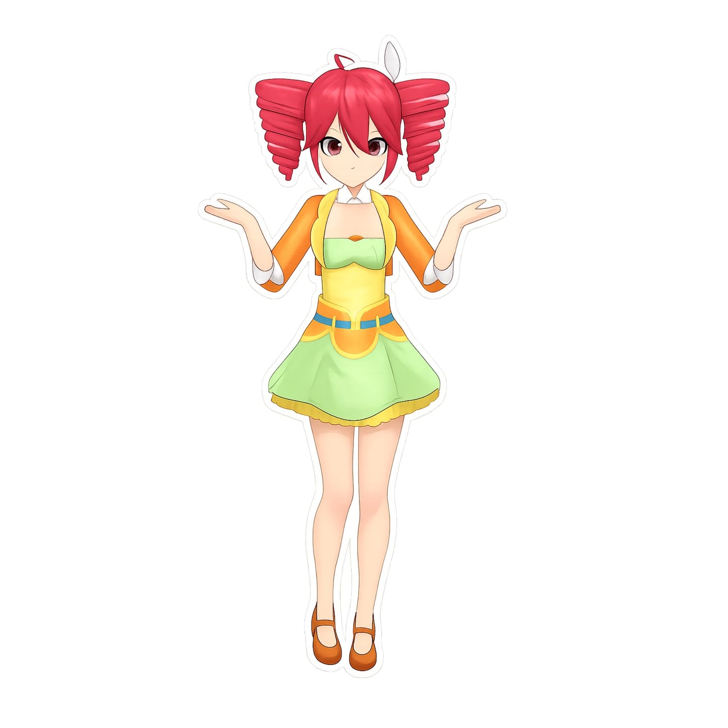 Kasane Teto Anime Sticker 3 Inch Cute Character Vinyl Decal for Phone Laptop Notebook