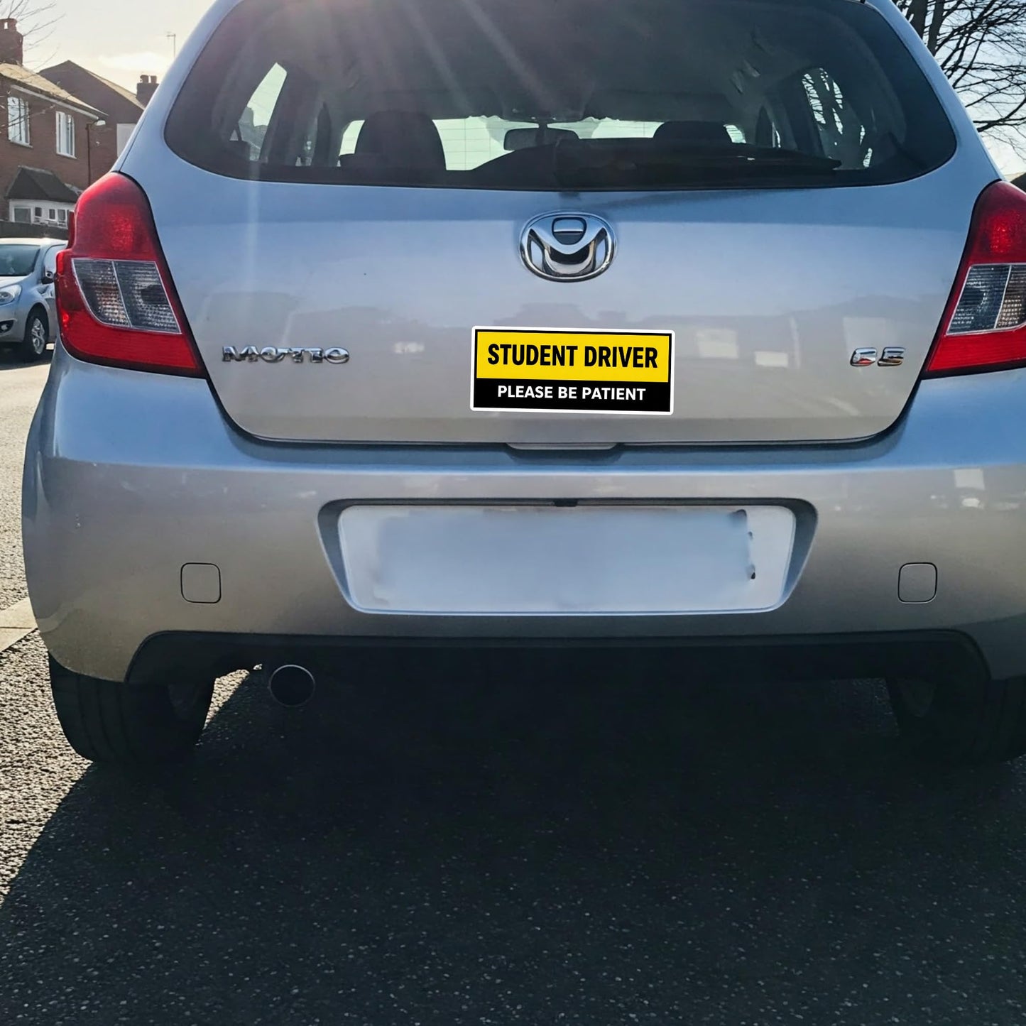 Student Driver Please Be Patient Bumper Sticker – 3 Pack 9x3 Inch High Visibility Vinyl Decal Stickers for Cars, Trucks & More!