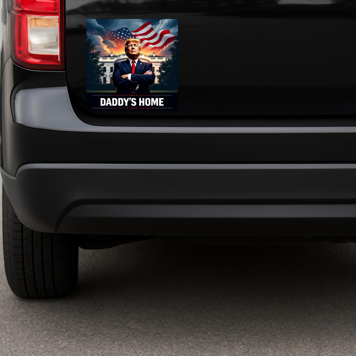 Daddy’S Home Trump Vinyl Sticker – 6 x 4.5 Inch for Cars, Windows, Laptops, Walls & More