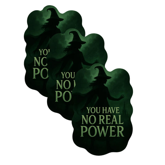 Witch Silhouette Vinyl Sticker, 3 inch, Emerald Green, UV & Water Resistant, 3 Pack