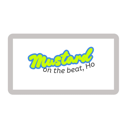 Funny Sticker, Mustard On The Beat ho Vinyl Sticker, 3 Inches by RockPaperStikerz