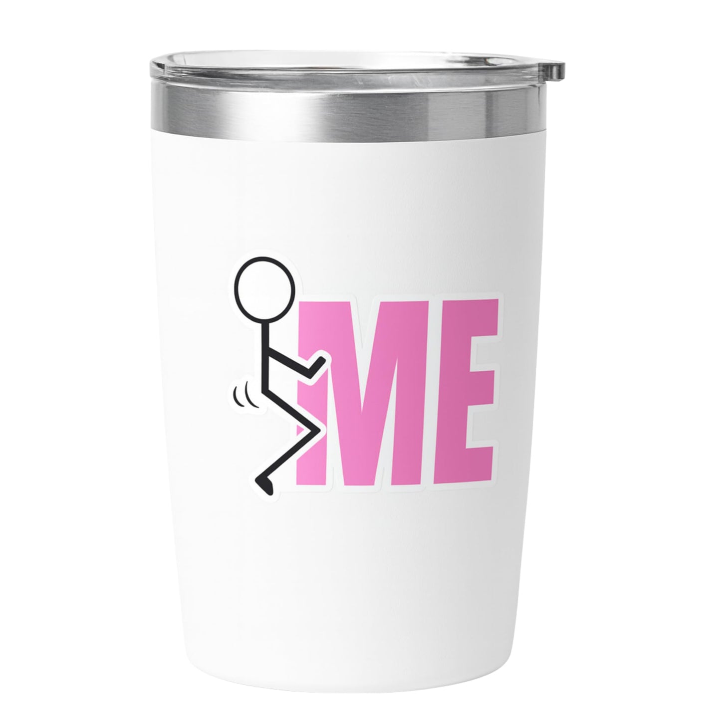 Fuck ME Meme Sticker, 5 Inch Vinyl Decal, Bold Pink Lettering, UV Resistant, Waterproof for Laptops Cars Water Bottles