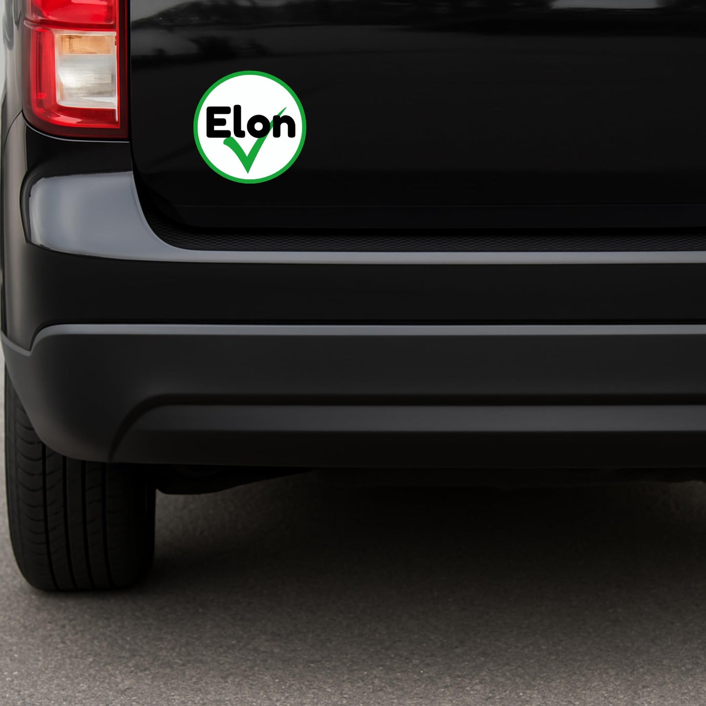 Pro Elon Bumper Sticker for Pro Elon Tesla Drivers – Custom Sizes 3" to 6"