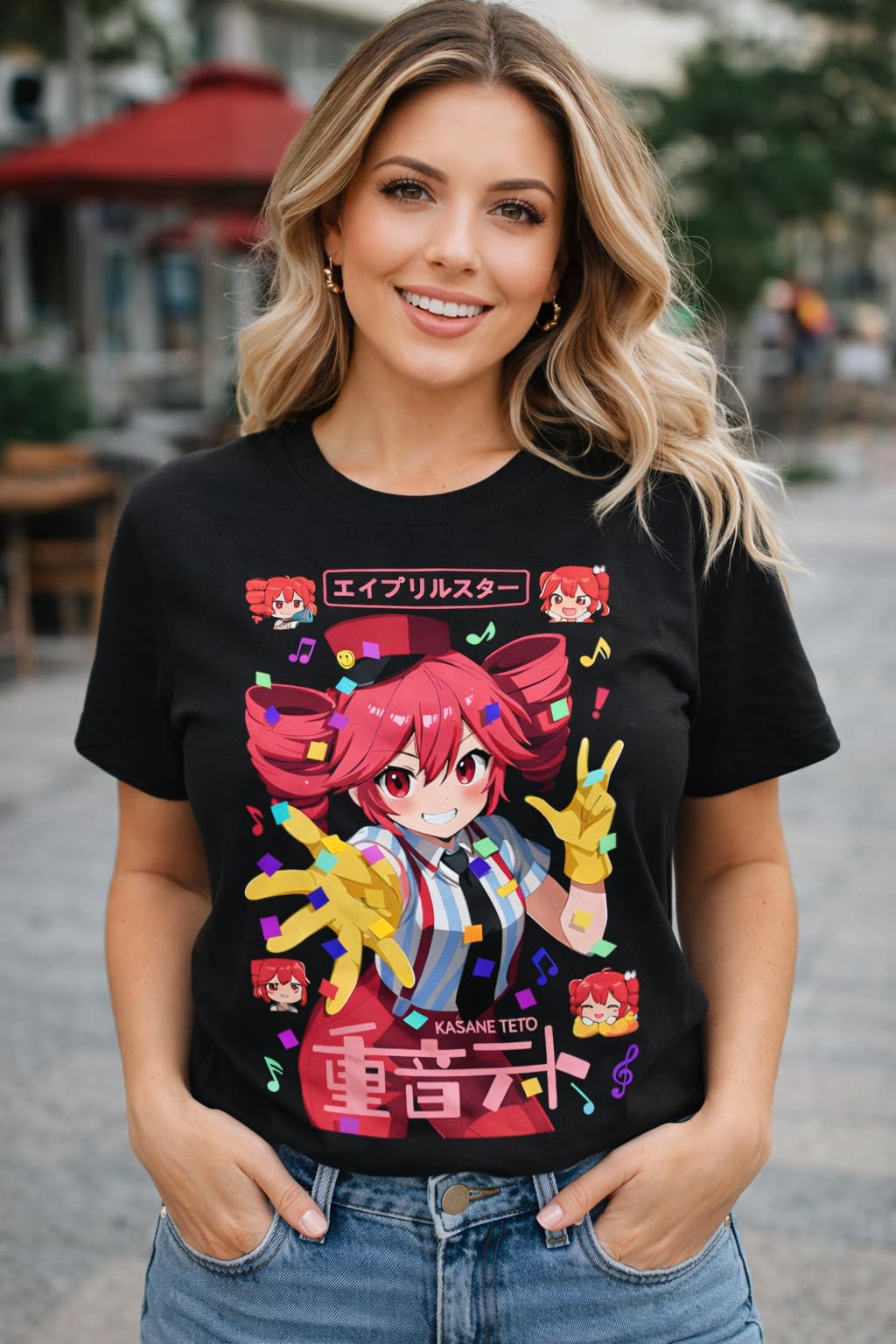 Anime Music Graphic Black T-Shirt Unisex Adults and Youth Sizes S–XXL