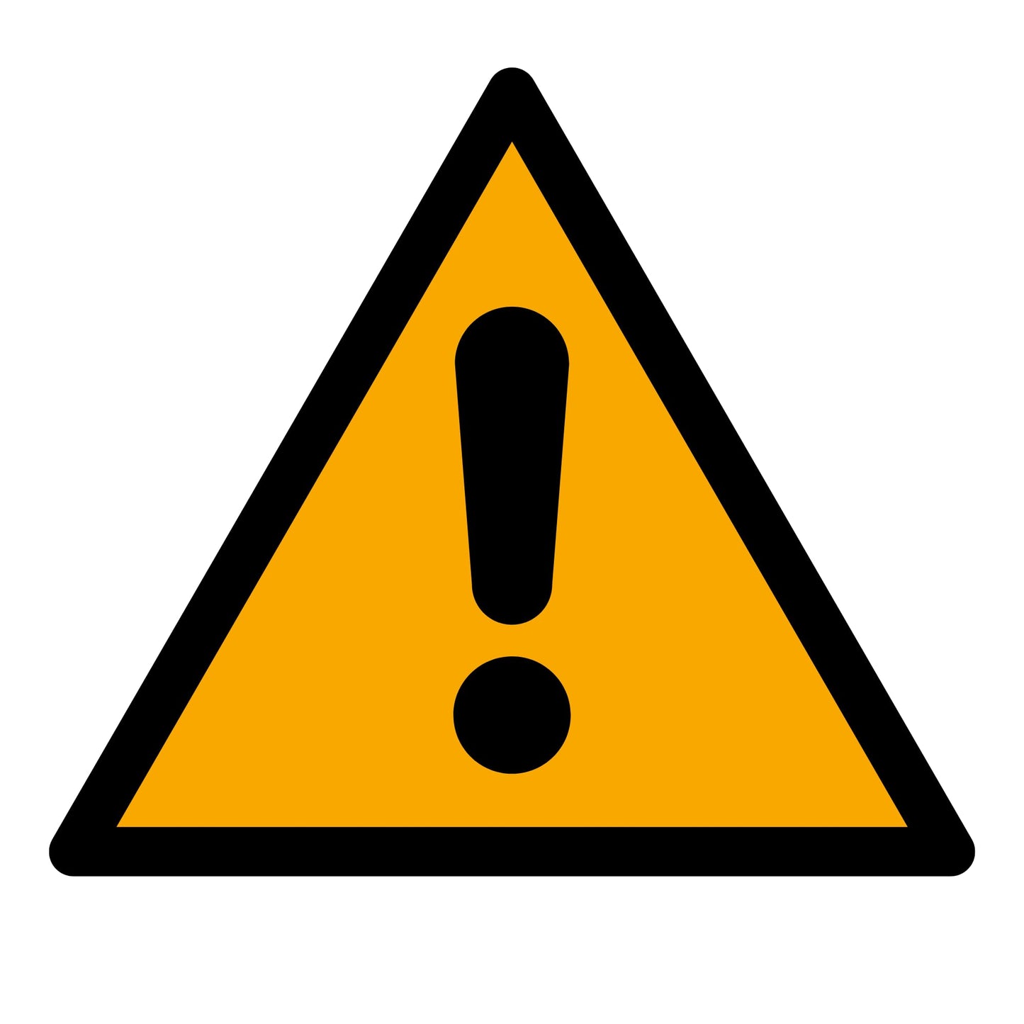 ISO 7010 W001 General Warning Sign Cast Vinyl Safety Sticker Weatherproof Industrial Label Indoor Outdoor Use