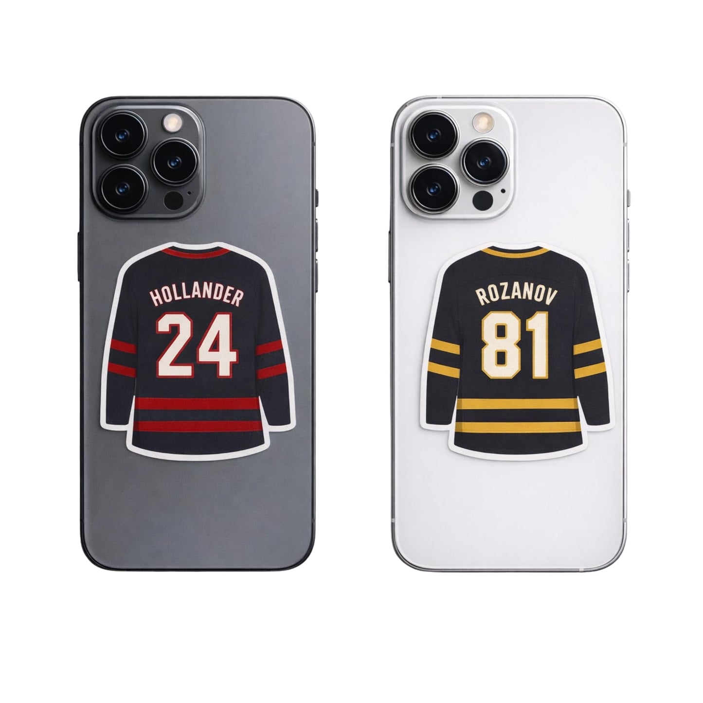 Hockey Romance Sticker Pack, 15 Vinyl Waterproof Stickers, 3 Inch Die Cut Decals for Laptops, Phones, Water Bottles