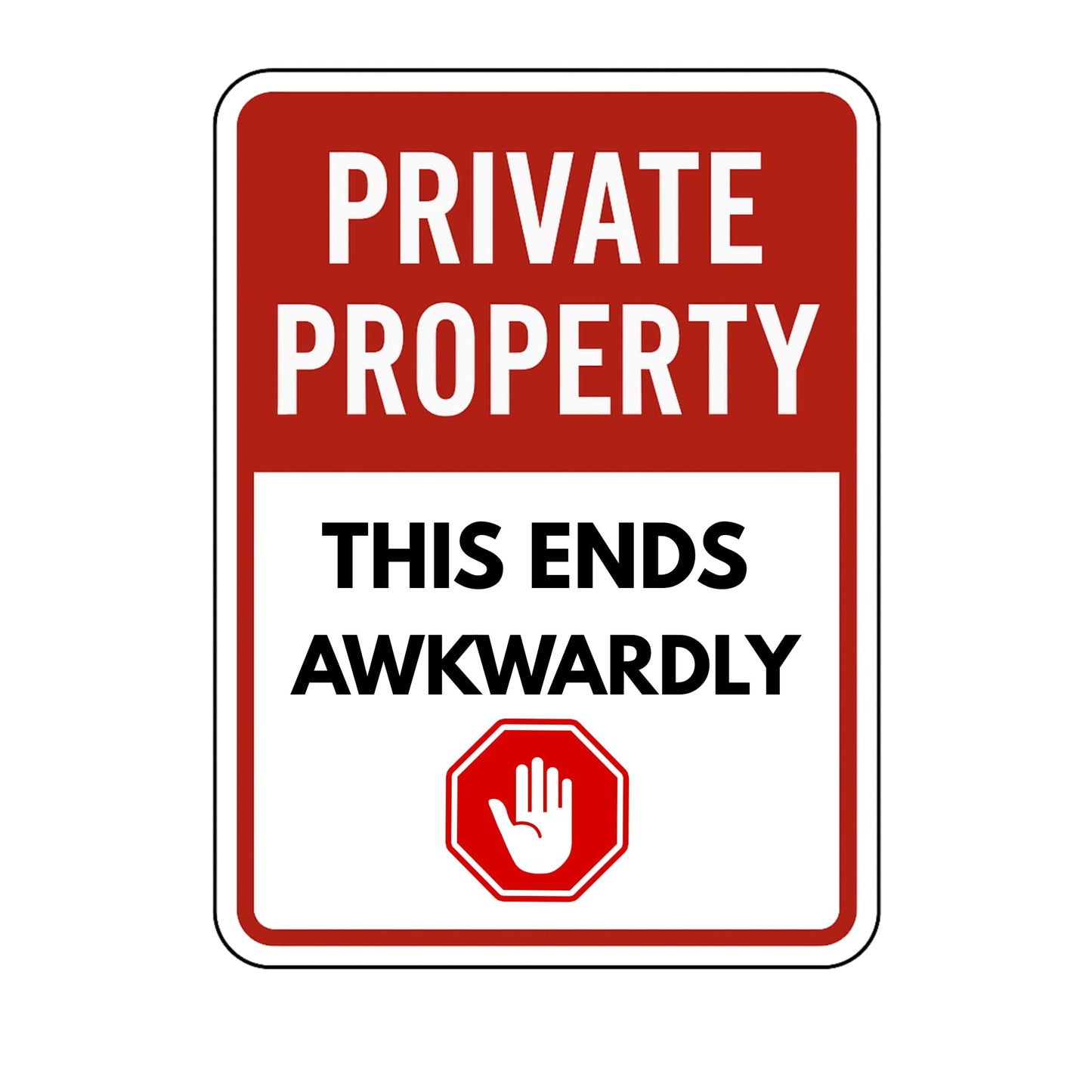Private Property Vinyl Sticker Decal, 10 Inch, No Trespassing Warning, Outdoor, 9 Designs