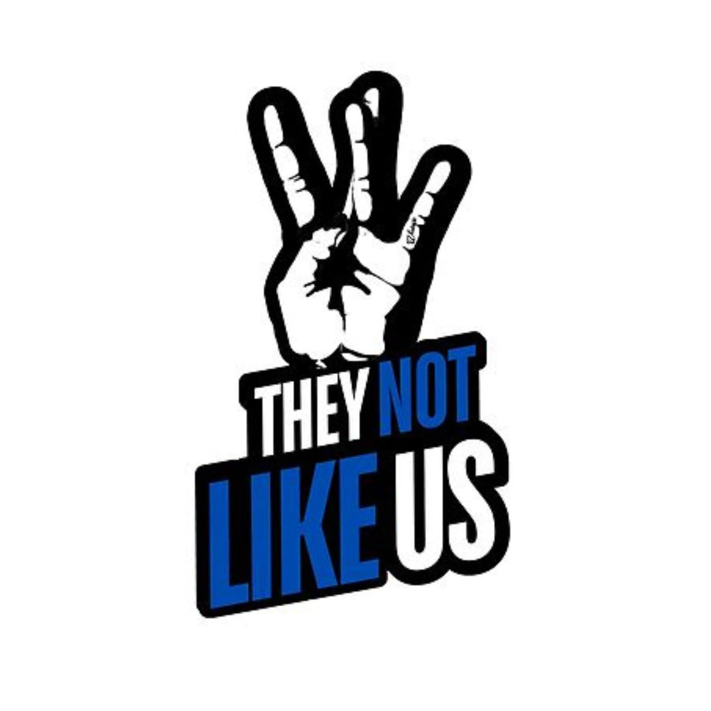 They not Like us Vinyl Sticker, Awesome Hiphop Design, They Not Like Us Quote by PaperRockStickrz