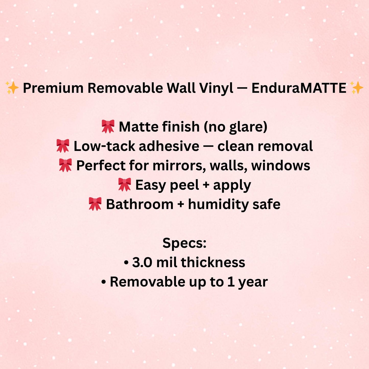 Make It A Pink Christmas – Custom Wall or Window Vinyl Decal, Removable, No Residue, Personalized Holiday Sticker for Home Decor & Gifts