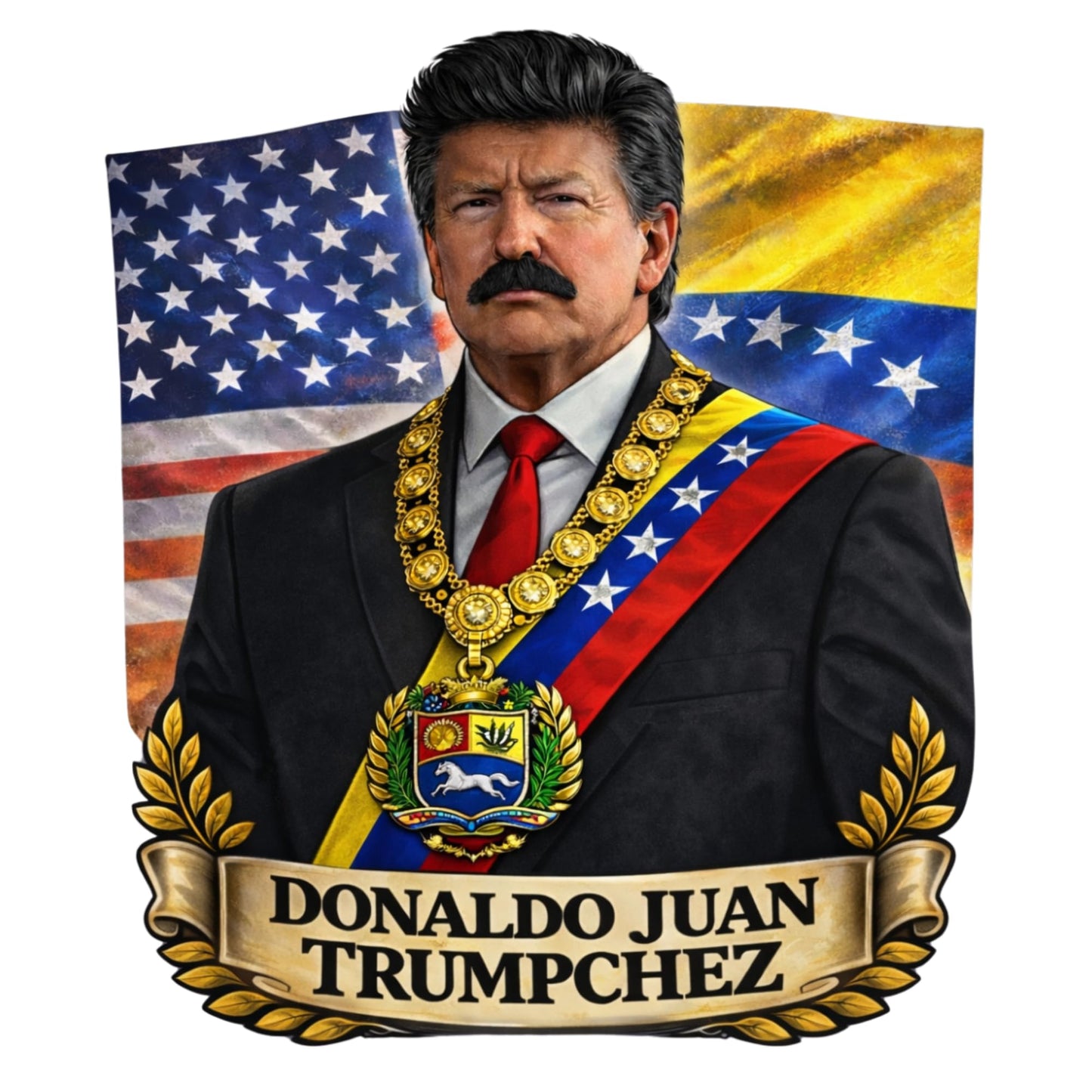 Donaldo Juan Trumpchez Political Parody Sticker, Quality Die Cut Vinyl Decal