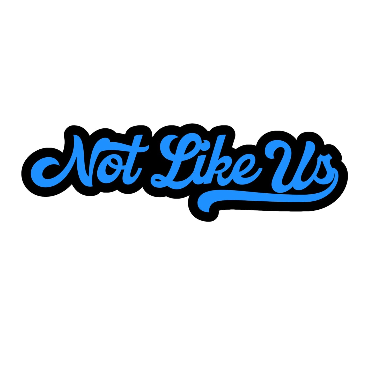 Not Like Us Dodgers-Inspired Die Cut Vinyl Sticker– 3 Pack | Dodgers-Inspired 4" x 1.5", LA Pride Design