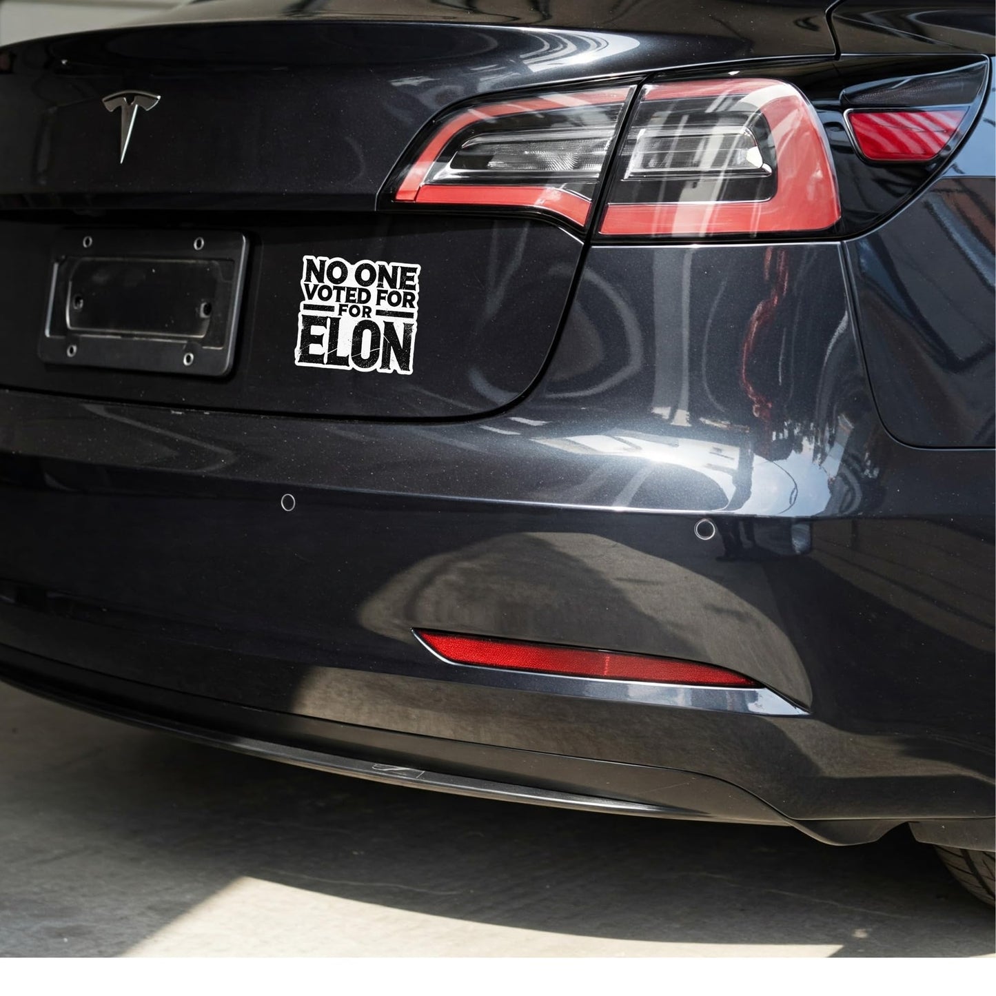 NO ONE Voted for Elon Sticker – Funny Anti Elon Bumper Sticker, Window Decal, Laptop or Water Bottle Sticker – 5 x 4.5 Inches