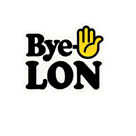 Tesla Bye LON Vinyl Window Sticker, Easy to Apply and Remove. Anti-Elon Sticker Perfect for Tesla Drivers by RockPaperStikrz