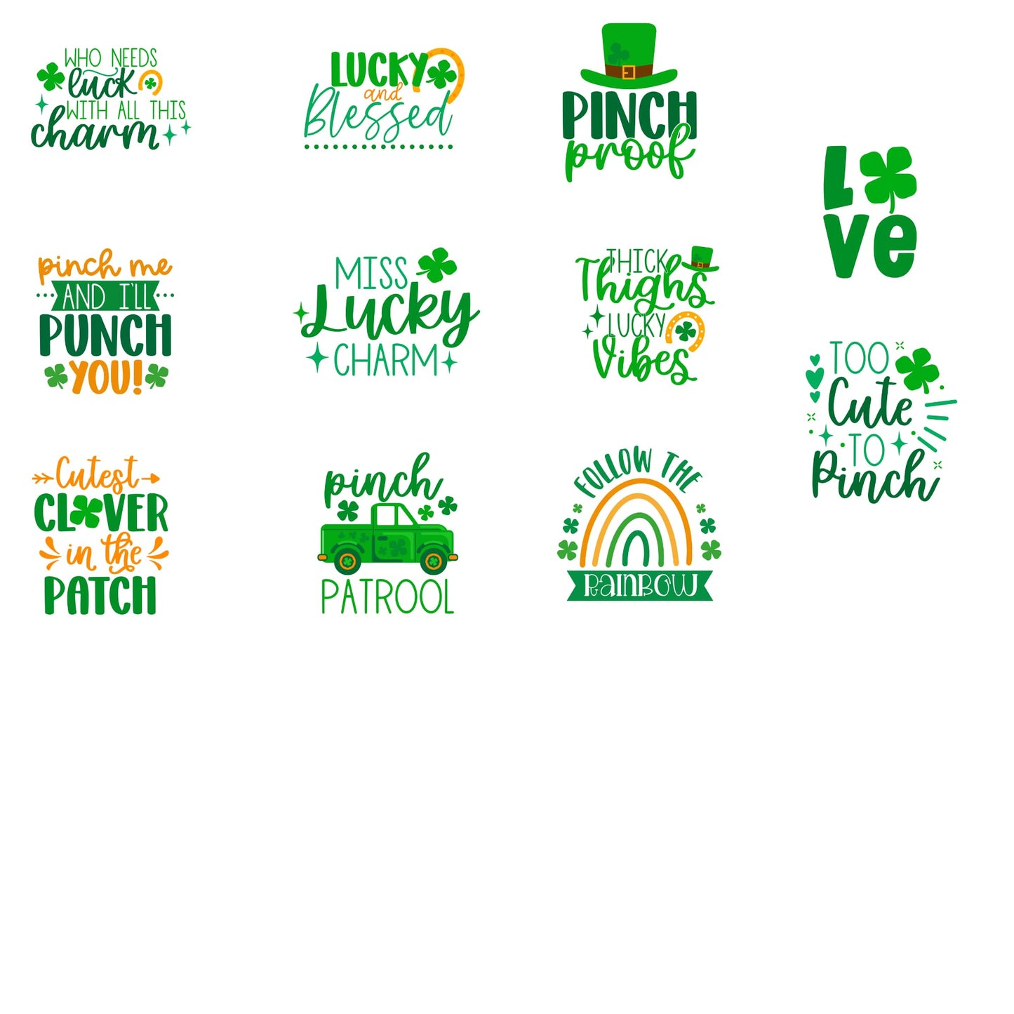 St Patrick’s Day Sticker Pack 27 PCS 3 Inch Waterproof Vinyl Stickers Lucky Shamrock Leprechaun Irish Stickers for Water Bottles Laptops Tumbler Scrapbook Party Favors