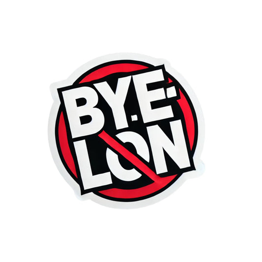 Bye LON Tesla Vehicle Sticker, Easy Peel and Stick, Compatible with Model 3, Y, S, X, Anti-Elon Sticker for Tesla Drivers by RockPaperStikrz