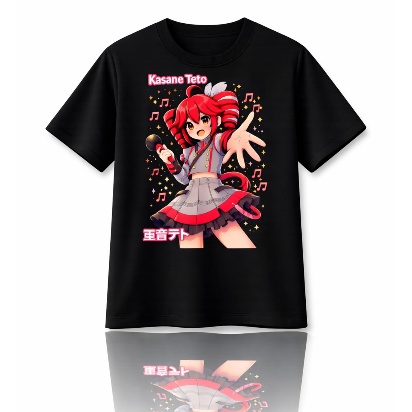 Anime Style Music Graphic Black T-Shirt Unisex Adults and Youth Sizes S–XXL