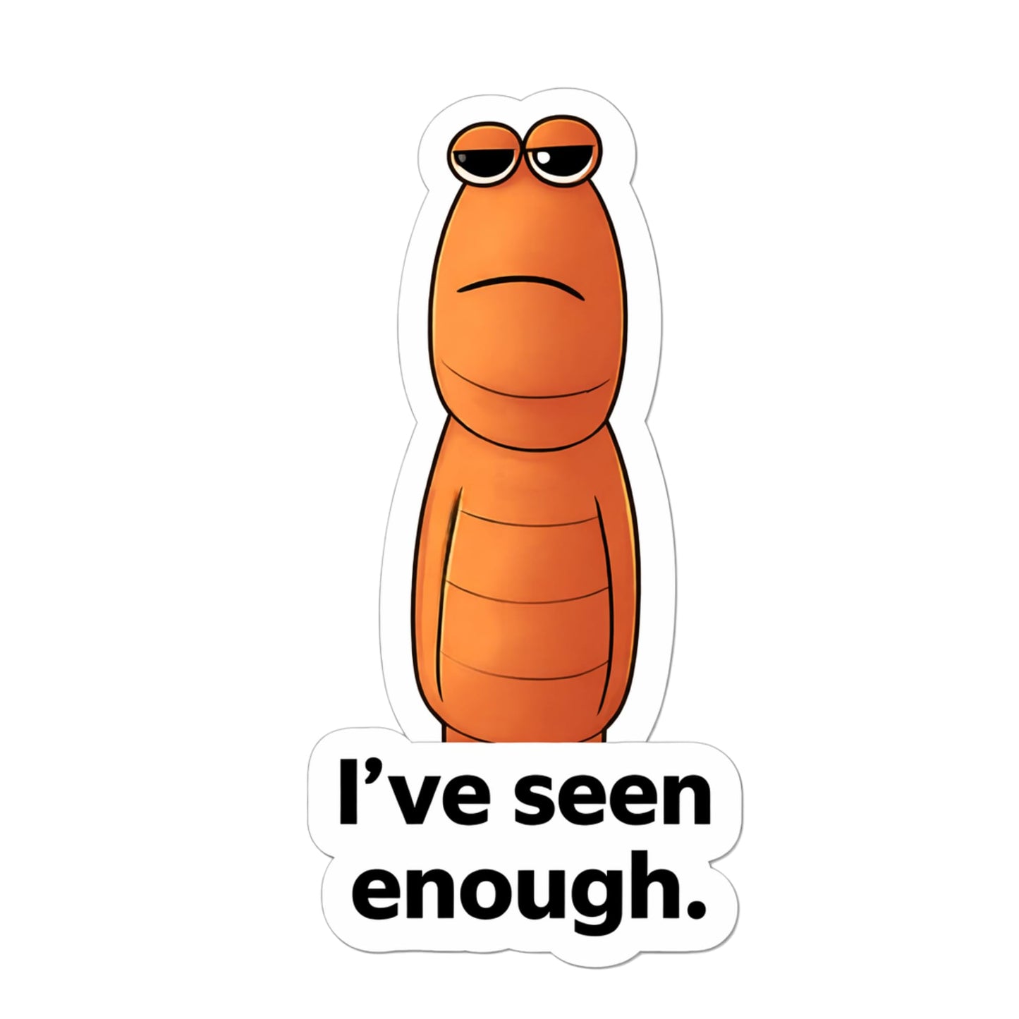Marcus The Worm Meme Sticker Pack, 20 Pieces Funny Cartoon Vinyl Decals, 2 Inch Multicolor Stickers for Laptop, Water Bottle, Car, Scrapbook