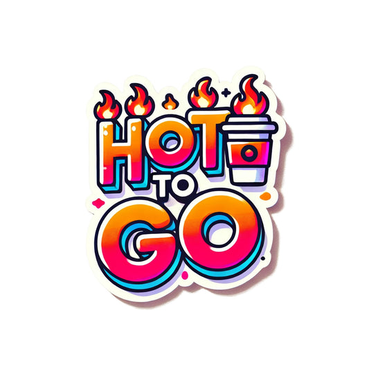 Hot to Go Pop Culture 3 Inch Vinyl Sticker, Colorful Design, Waterproof Decal for Laptops and Water Bottles
