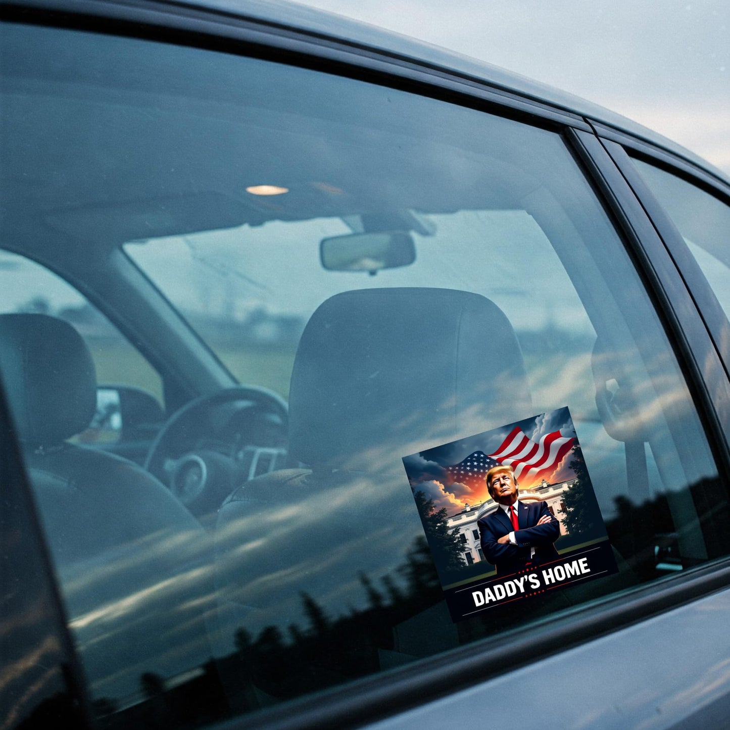 Daddy’S Home Trump Vinyl Sticker – 6 x 4.5 Inch for Cars, Windows, Laptops, Walls & More