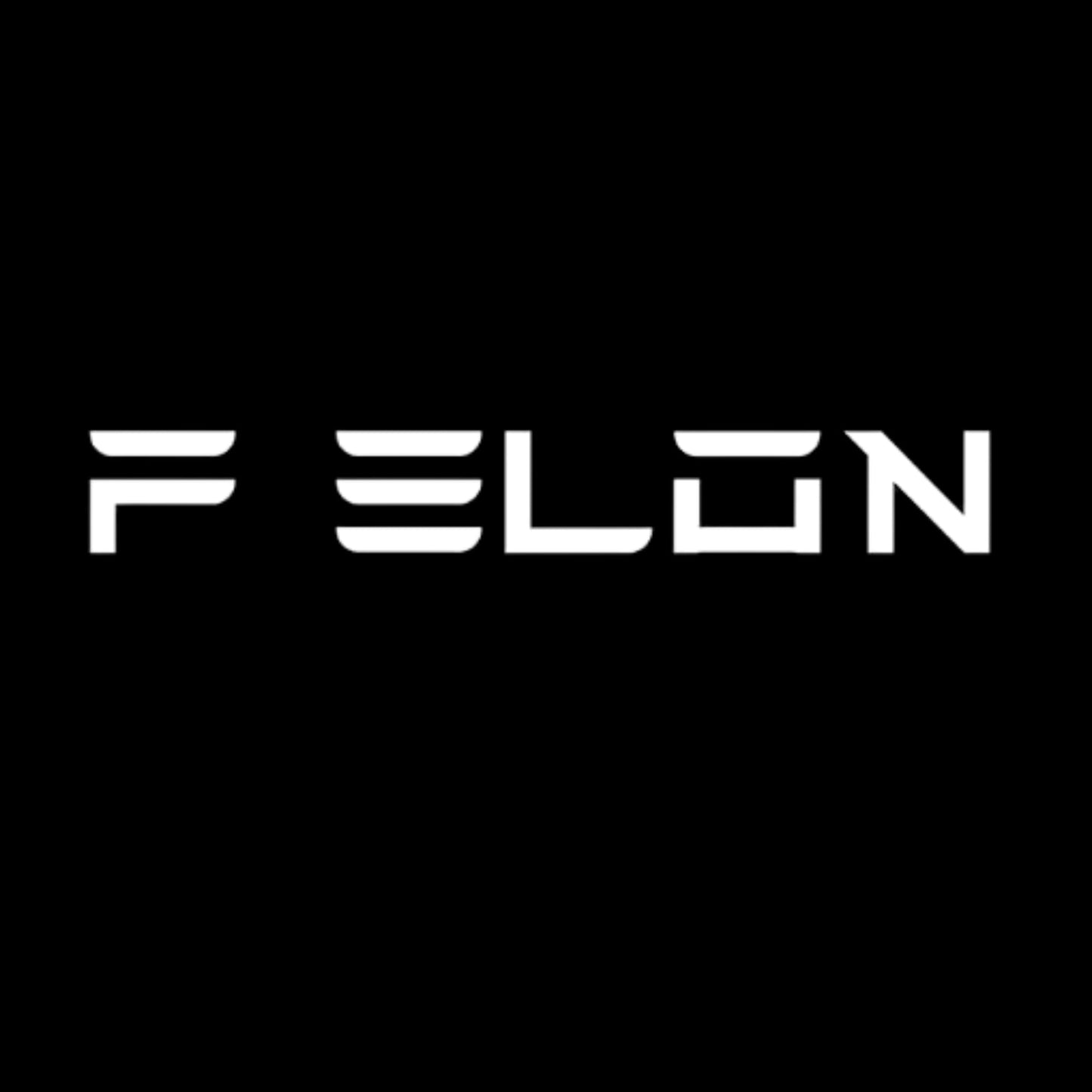Funny Anti Elon Vinyl Decal | F Elon White Car Decal Sticker| Decal for Tesla Drivers Weatherproof Bumper Sticker