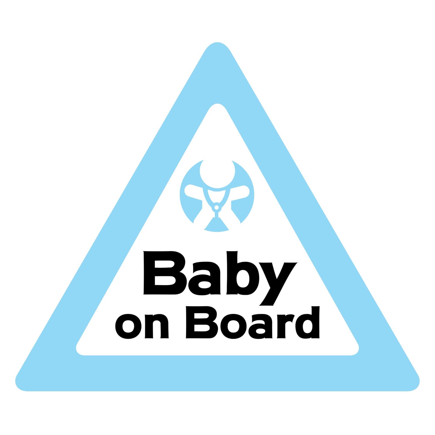 Baby on Board Sticker, 6 Inch Vinyl Decal, High Visibility, Car Window Safety, 6 Pack