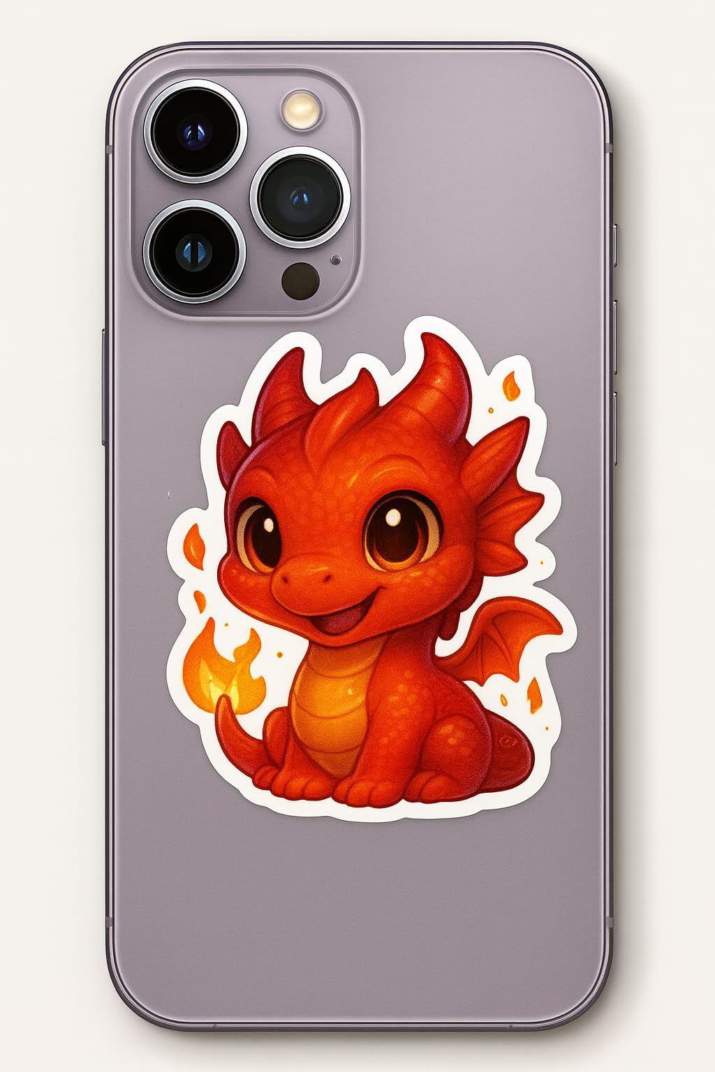 Elemental Baby Dragon Sticker Pack – 5 Adorable 3-Inch Vinyl Decals (Fire, Water, Earth, Air, and Ice Dragons)