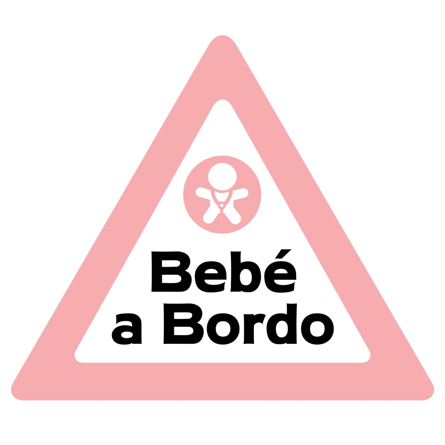 Bebé a Bordo Car Window Decal, 6 Inch Spanish Baby on Board Vinyl Sticker, Weather Resistant Safety