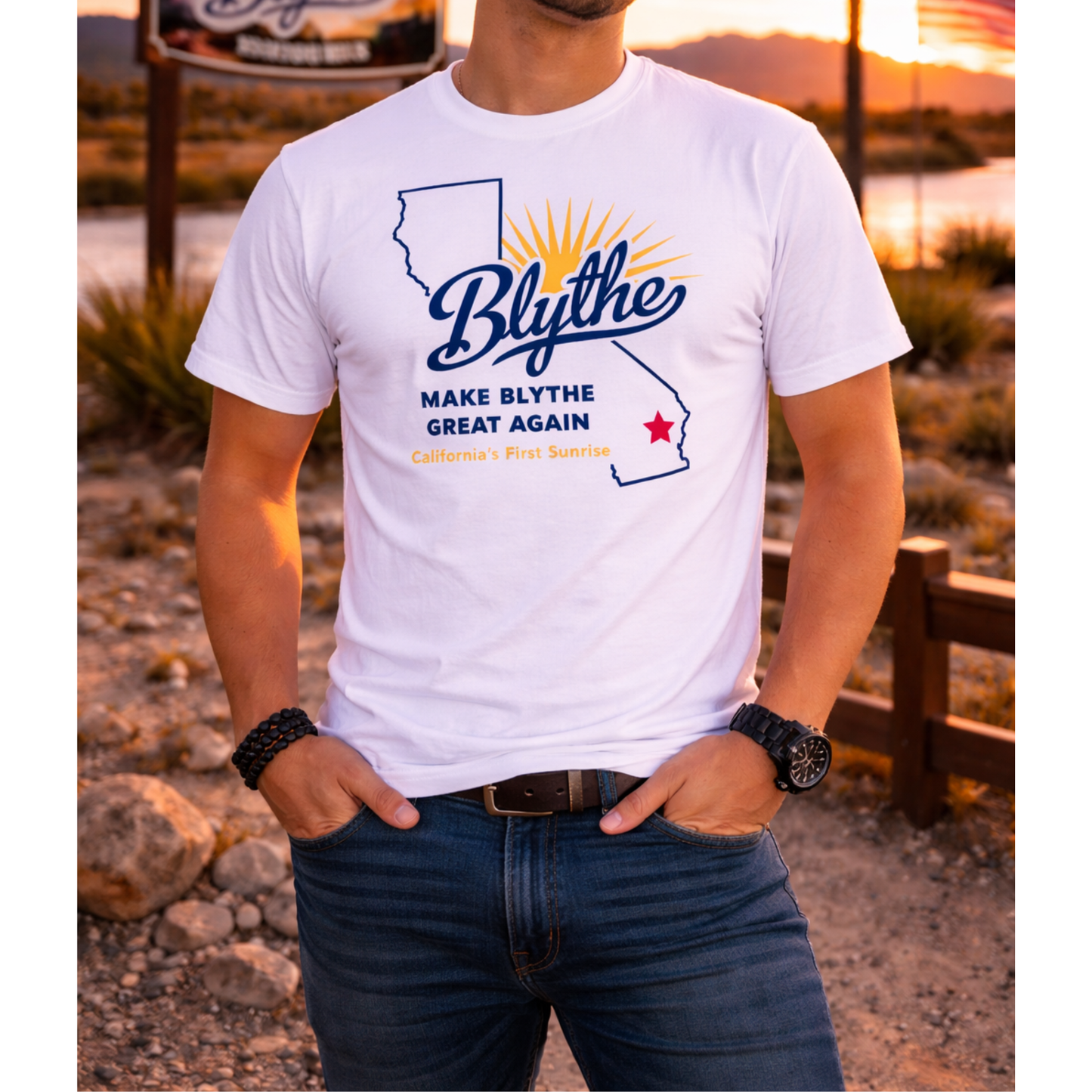 MBGA - Make Blythe Great Again T-Shirt (MEN'S)(White)