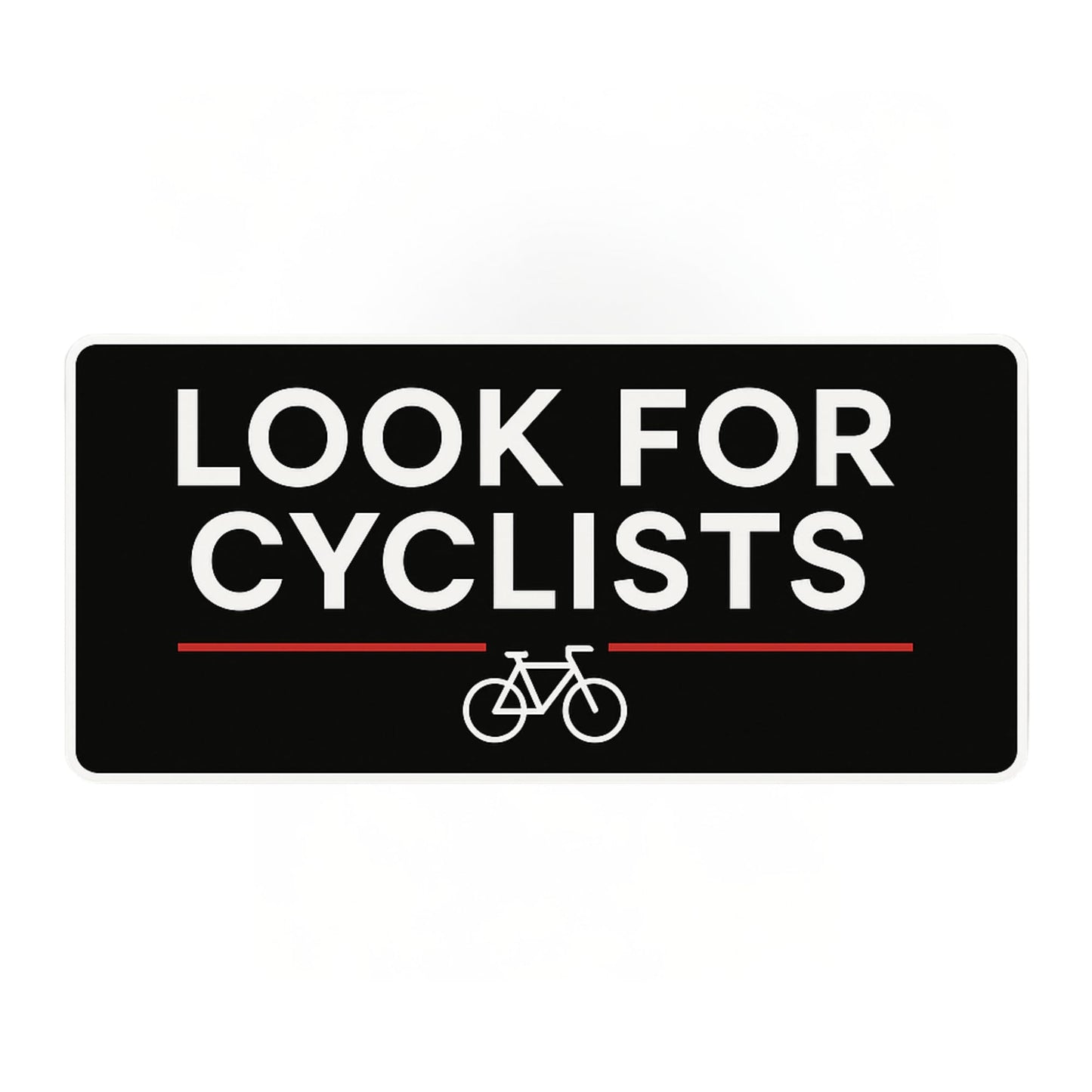 Look for Cyclists UV-Resistant Vinyl Decal – Car Window, Helmet, or Bumper Sticker 5"